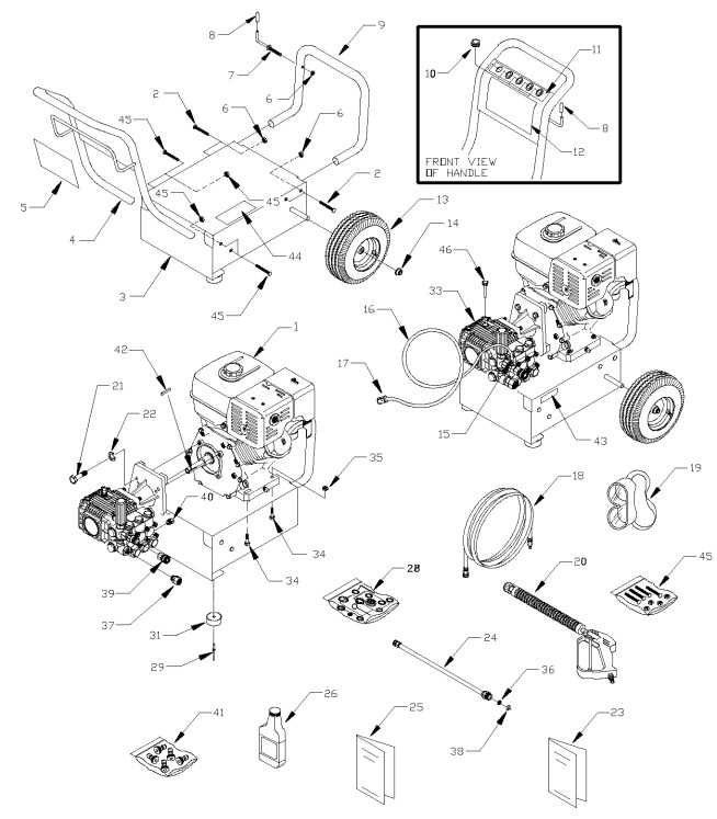 GENERAC 1539-0 parts breakdown